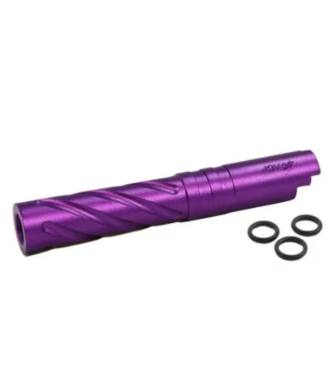 LA Capa Customs 4.3 Aluminum Tornado Threaded Outer Barrel (Purple)