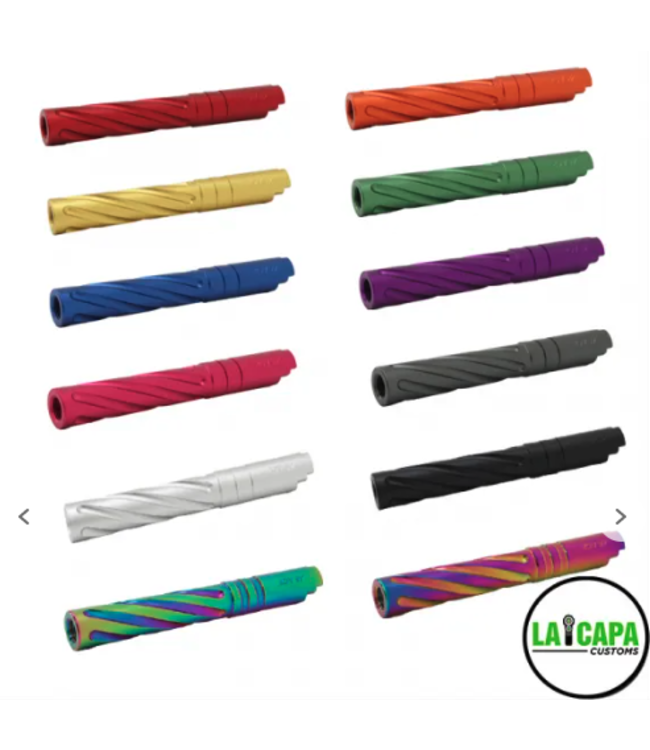 LA Capa Customs 5.1 Aluminum Tornado Threaded Outer Barrel (Green)