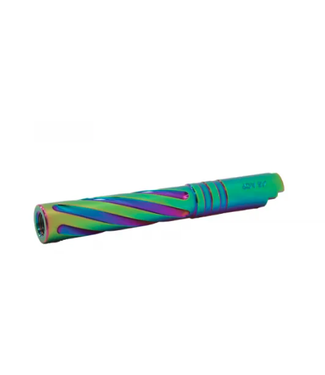 LA CAPA Customs LA Capa Customs 5.1 Aluminum Tornado Threaded Outer Barrel (Green Rainbow)