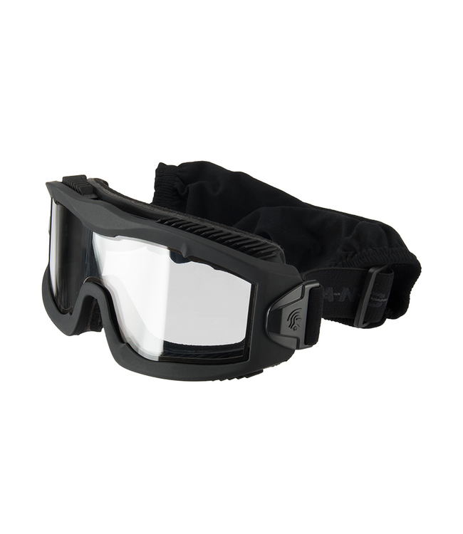 LANCER TACTICAL AERO PROTECTIVE BLACK AIRSOFT GOGGLES (CLEAR LENS)