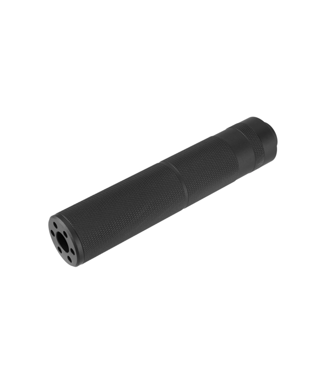 Lancer Tactical 155mm Aluminum Knurled Mock Suppressor (Black)