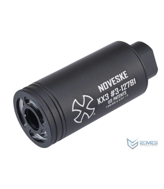 EMG EMG Noveske KX3 Flash Hider w/ Built-In Spitfire Rechargeable Tracer (Color: Black / 14mm CCW)