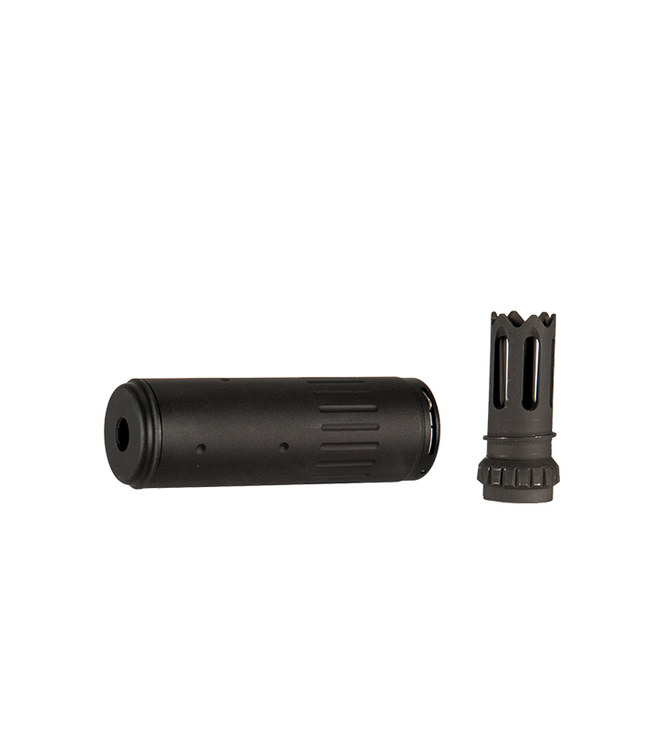 Lancer Tactical AC-403B ACC BARREL EXTENSION w/FLASH HIDER (COLOR: BLACK)