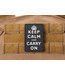 Lancer Tactical 3D "Keep Calm and Carry On" PVC Morale Patch (Color: White)