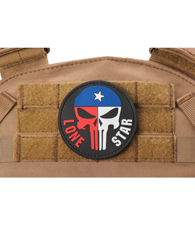 Lancer Tactical Texas Punisher Lone Star PVC Morale Patch