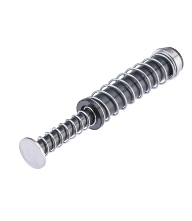 CowCow Technology Stainless Steel Guide Rod Set for Elite Force GLOCK 17 Gen 4 Gas Blowback Airsoft Pistols (Color: Titanium Black)