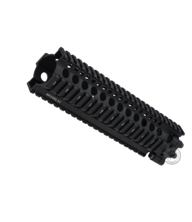 Madbull Daniel Defense Licensed AR15 Lite Rail for M4 Airsoft AEG Rifles (Color: Black / 9")
