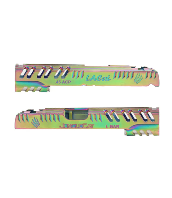 LA CAPA Customs LA Capa Customs 5.1 “JungleCat” Aluminum Slide (Green Rainbow)