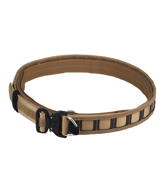 Lancer Tactical Special Combat Belt with Cobra Buckle (Color: Coyote Brown)