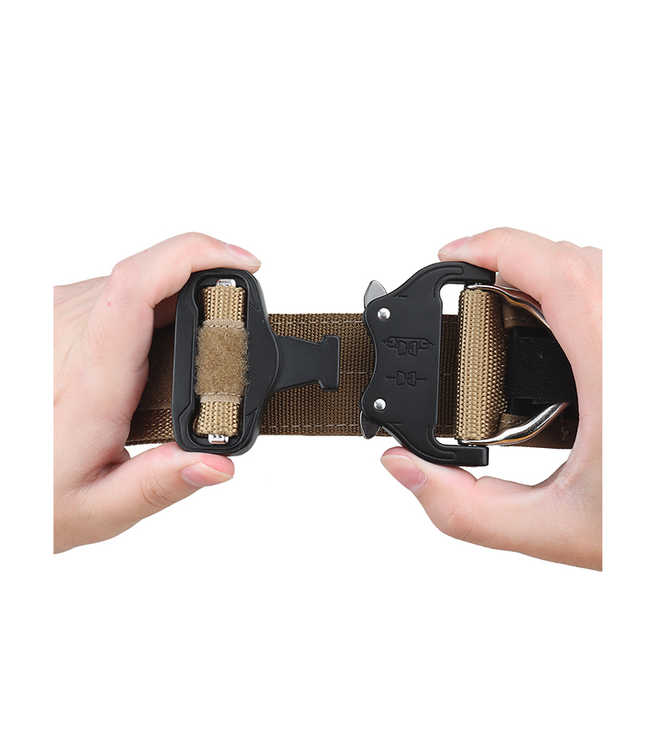 Lancer Tactical Special Combat Belt with Cobra Buckle (Color: Coyote Brown)