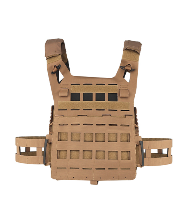 Lancer Tactical Lancer Tactical Lightweight SPC Laser Cut Tactical Vest (Color: Coyote Brown)