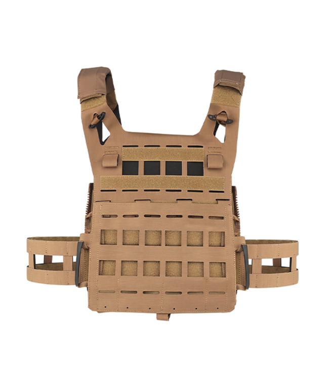 Lancer Tactical Lightweight SPC Laser Cut Tactical Vest (Color Coyote