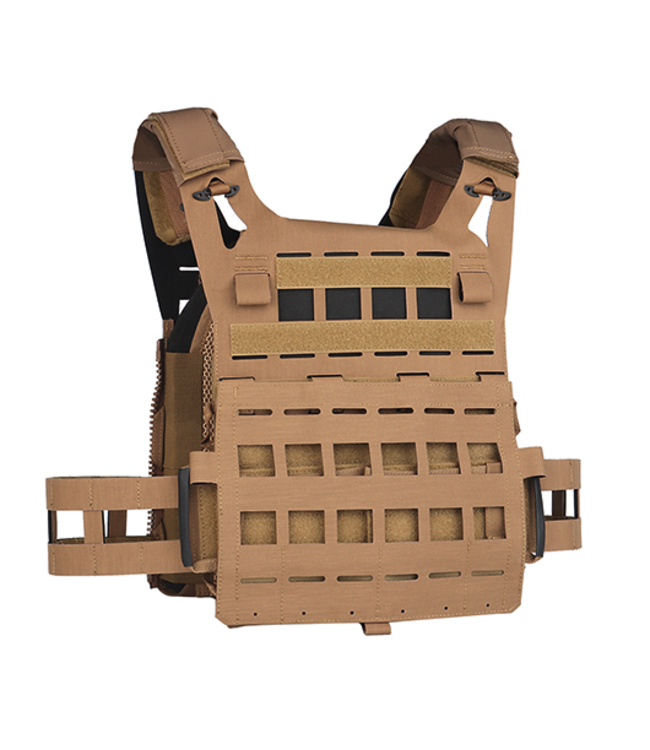 Lancer Tactical Lightweight SPC Laser Cut Tactical Vest (Color: Coyote Brown)