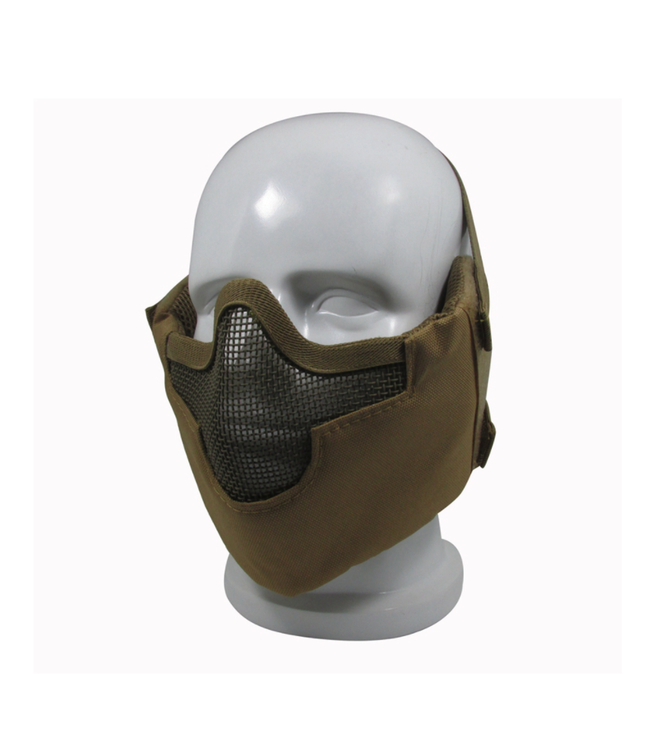 Freahap Airsoft Half Face Mask Brown