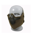 nHelmet Half Face V8 Steel Net Mesh Tactical Military Protective Mask - Desert Tan