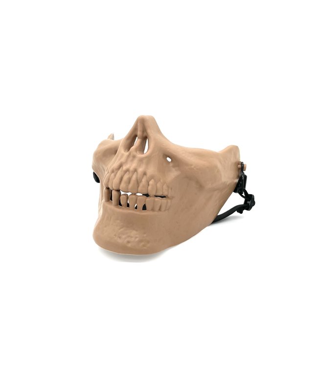 M03 Cacique Skull Gen 3 HALF Face Mask - Desert Tan
