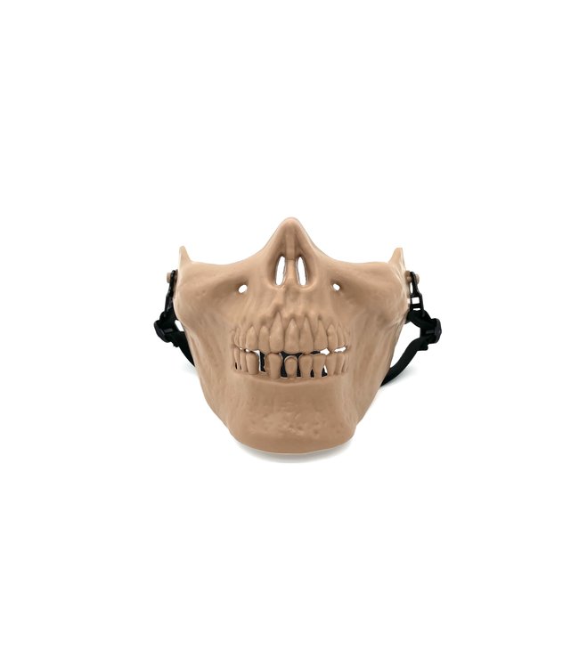 M03 Cacique Skull Gen 3 HALF Face Mask - Desert Tan