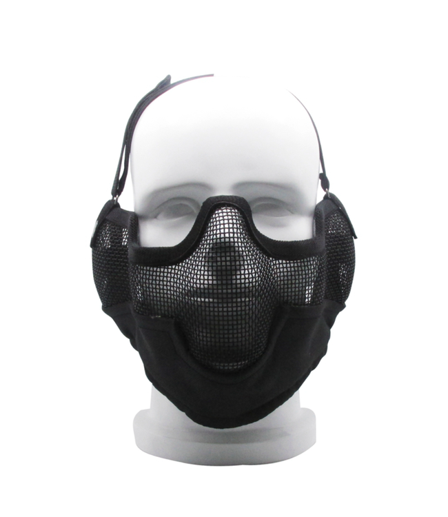 STALKER Mask Face Protection Black Mesh Mask Half Face Mesh Mask