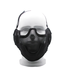 nHelmet V12 Strike Steel Mesh Half Face Mask - Black