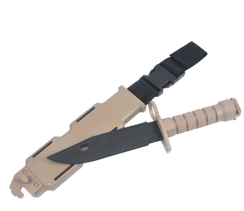 WADSN M9 Plastic Knife With Sheath (Dark Earth) US Airsoft, Inc.