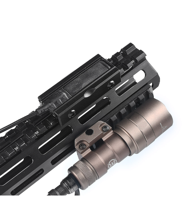 CNC Picatinny Pocket Panel for Flashlight Pressure Pad (Black)