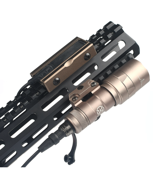 CNC Picatinny Pocket Panel for Flashlight Pressure Pad (Dark Earth)