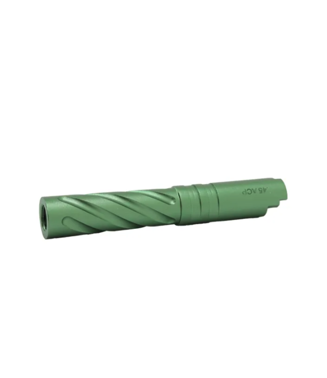 LA Capa Customs 4.3 Aluminum Tornado Threaded Outer Barrel (Green)