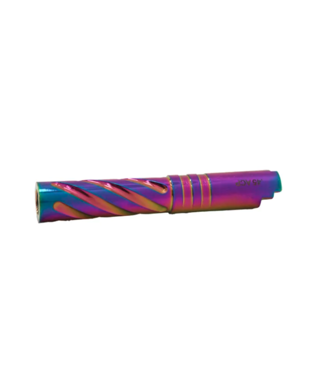 LA Capa Customs 4.3 Aluminum Tornado Threaded Outer Barrel (Rainbow )