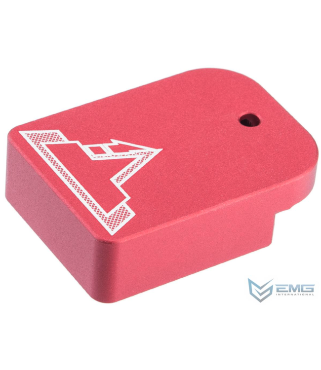EMG / TTI Combat Master Magazine Base Plate for Hi-CAPA Gas Magazines (Model: No Charging Port / Red)