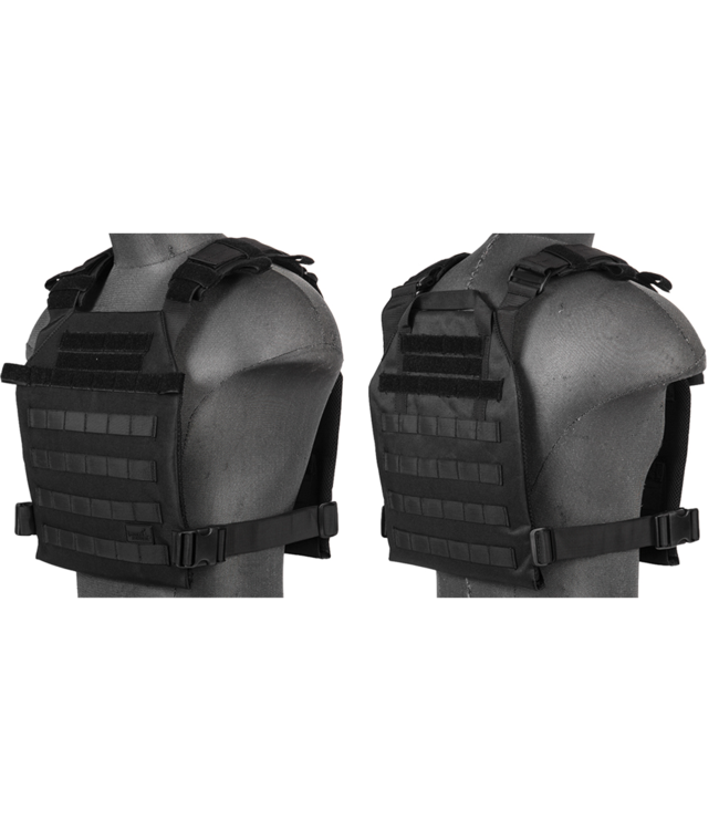 Lancer Tactical Nylon Lightweight Tactical Vest (Black)