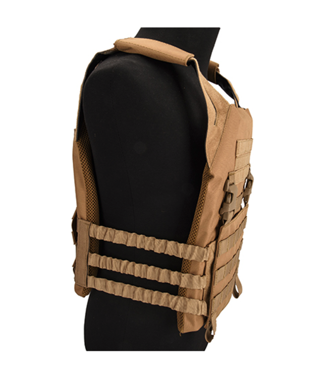 Lancer Tactical Lightweight Plate Carrier w/ Foam Dummy Plates (Khaki)