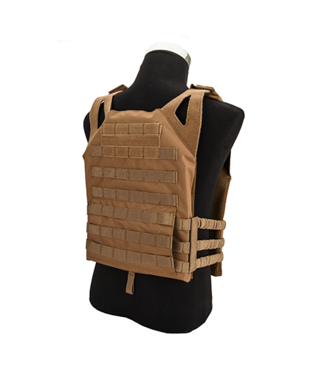 Lancer Tactical Lightweight Plate Carrier w/ Foam Dummy Plates (Khaki)