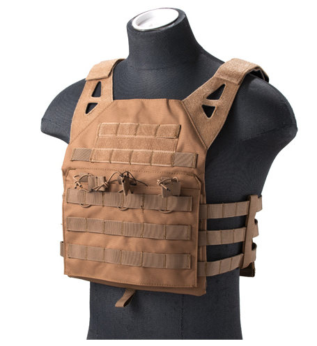 Lancer Tactical Lightweight Molle Tactical Vest with Retention Cords 