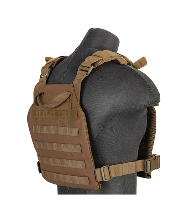 Lancer Tactical Nylon Lightweight Tactical Vest (Khaki)