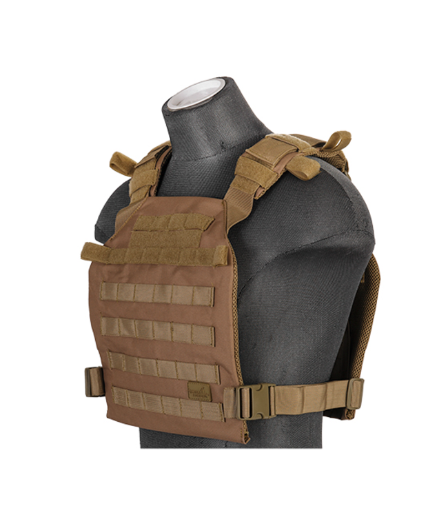 Lancer Tactical Nylon Lightweight Tactical Vest (Khaki)