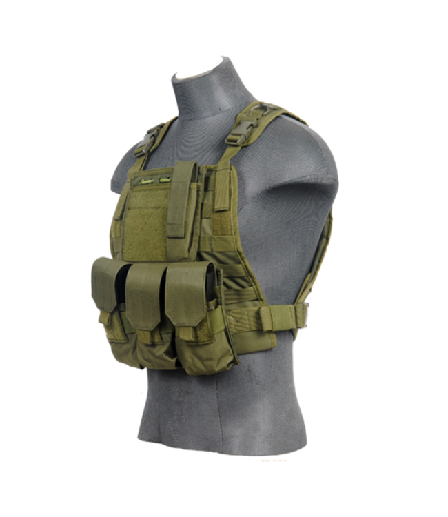 Gilet tactique Lancer Tactical Molle à retention OD Olive