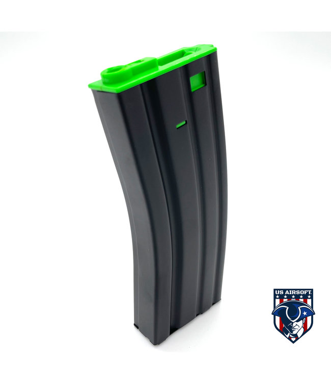 Lancer Tactical Lancer Tactical Metal Gen 2 300 Round High Capacity Airsoft Magazine for M4/M16 (Color: Black & Green)