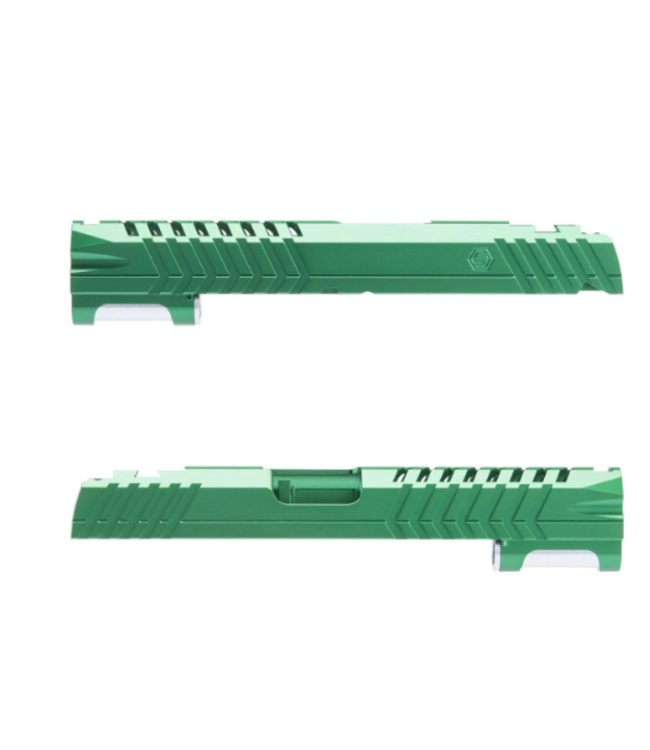 EDGE Custom "MAX" Standard Slide for Tokyo Marui 1911 / Hi-CAPA Gas Blowback Airsoft Pistols (Color: Green)