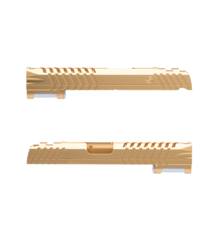 EDGE Custom "MAX" Standard Slide for Tokyo Marui 1911 / Hi-CAPA Gas Blowback Airsoft Pistols (Color: Gold)