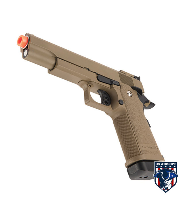 Golden Eagle IMF 3304 OPS-M.RP 1911A1 Semi-Auto GBB Metal Pistol, DE