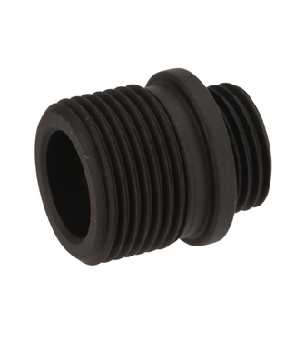 AW Custom EMG / AW Custom / WE / TM Threaded Adapter for GBB Pistol Outer Barrels (Color: Black)