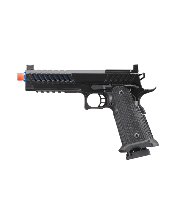 Lancer Tactical Knightshade Hi-Capa Gas Blowback Airsoft Pistol w/ Red Dot Mount (Color: Blue)