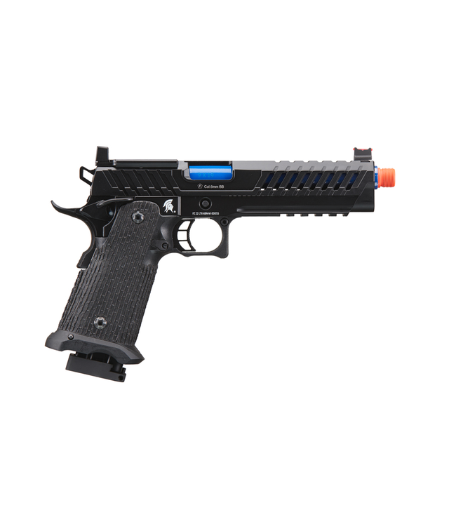 Lancer Tactical Knightshade Hi-Capa Gas Blowback Airsoft Pistol w/ Red Dot Mount (Color: Blue)