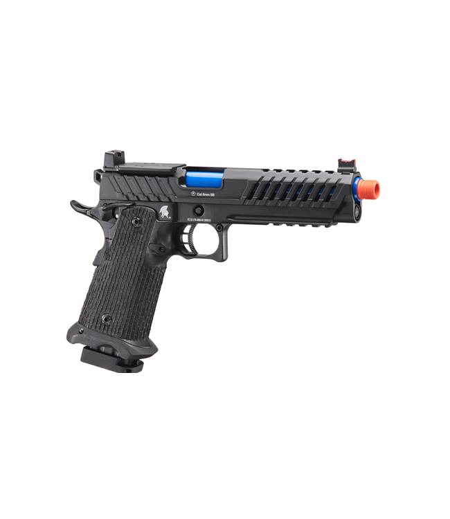 Lancer Tactical Knightshade Hi-Capa Gas Blowback Airsoft Pistol w/ Red Dot Mount (Color: Blue)