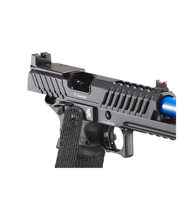 Lancer Tactical Knightshade Hi-Capa Gas Blowback Airsoft Pistol w/ Red Dot Mount (Color: Blue)