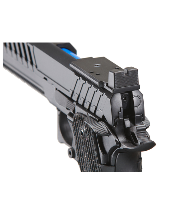 Lancer Tactical Knightshade Hi-Capa Gas Blowback Airsoft Pistol w/ Red Dot Mount (Color: Blue)