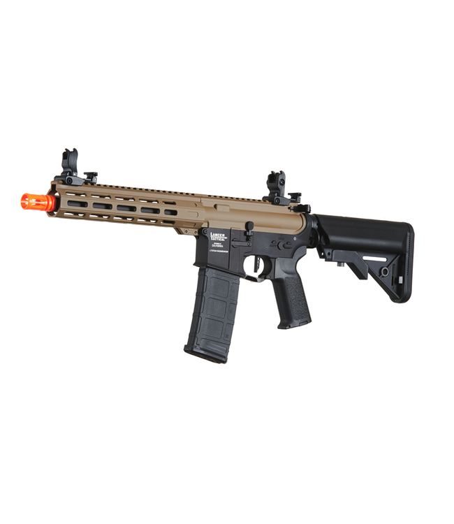 Lancer Tactical Viking 10" M-LOK Proline Series M4 Airsoft Rifle w/ Crane Stock (Color: FDE Upper Receiver & Black Lower)