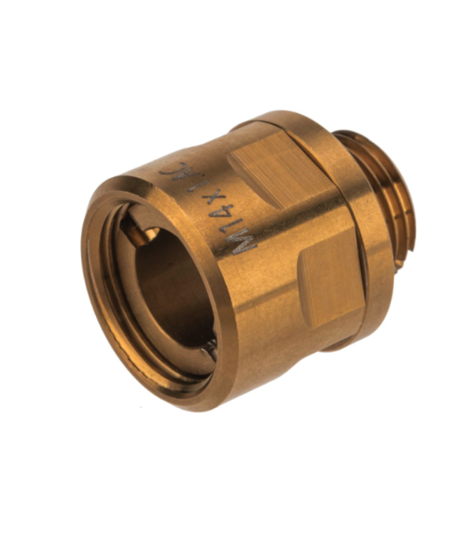 CowCow Technology CNC Stainless Steel Threaded Suppressor Adapter for TM Pistol Barrels (Color: Gold)