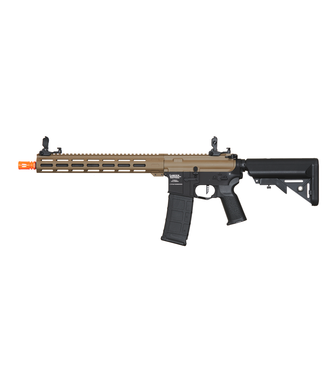 Lancer Tactical Lancer Tactical Viking 13" M-LOK Proline Series M4 Airsoft Rifle w/ Crane Stock (Color: FDE Upper Receiver & Black Lower)