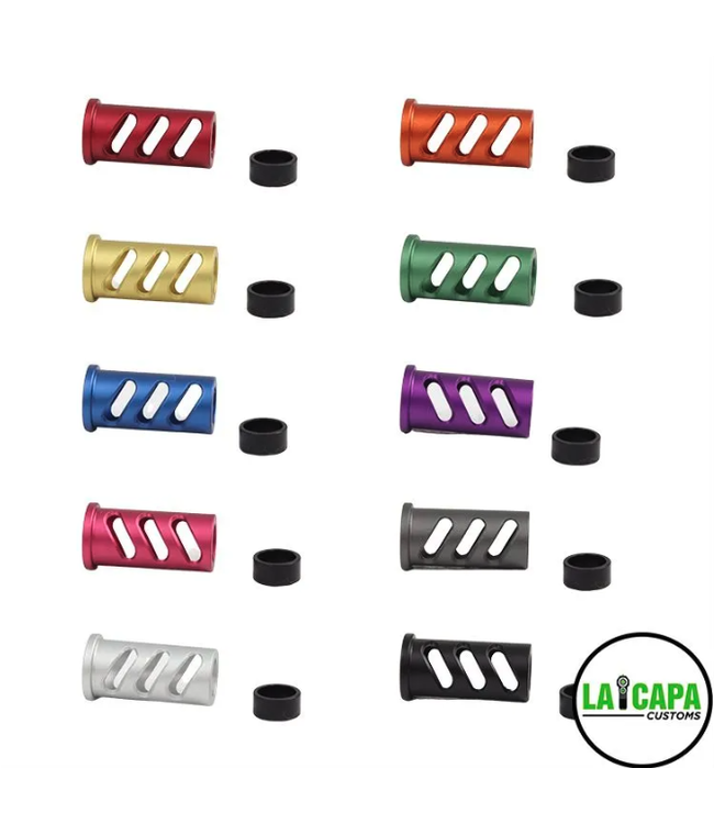 LA Capa Customs Lightweight 4.3 Guide Plug (with Delrin Ring) for Hi Capa (Rainbow Green)